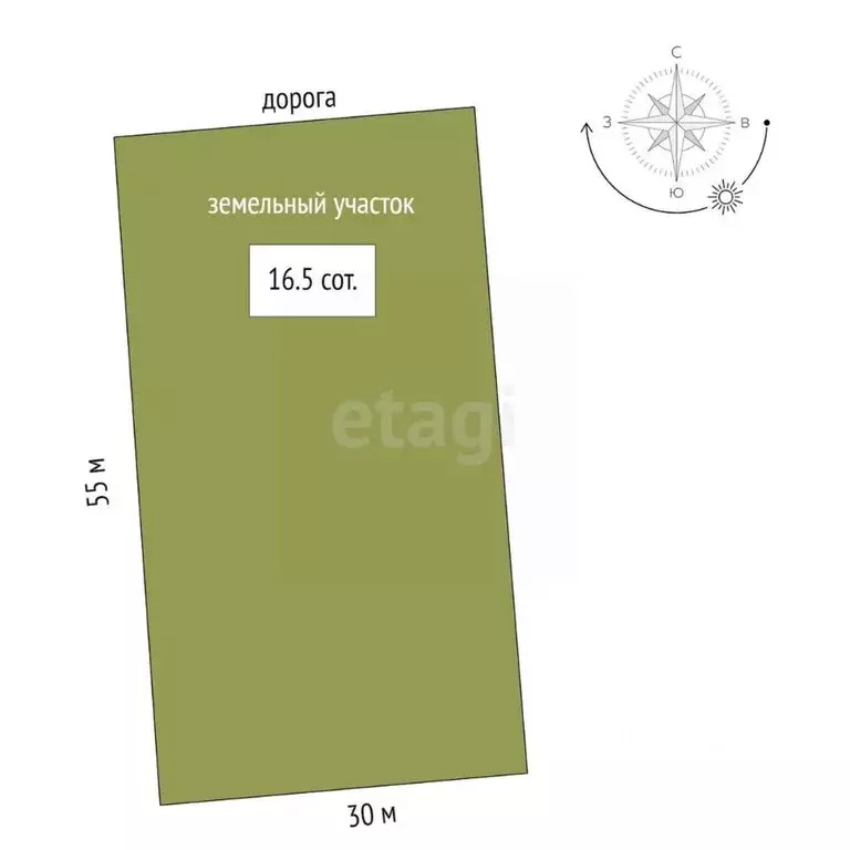 Участок в Тюменская область, Тюменский муниципальный округ, с. ... - Фото 2