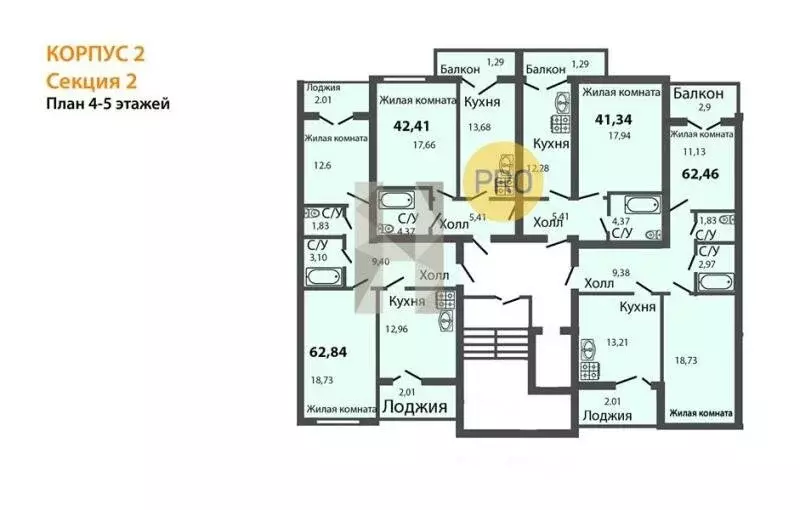 2-комнатная квартира: Пионерский, Портовая улица, 5А (69.1 м) - Фото 2