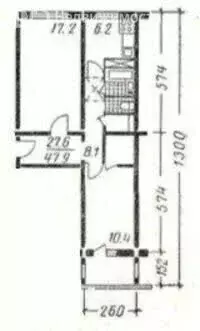 2-комнатная квартира: Балашиха, Пионерская улица, 1 (47.9 м) - Фото 0