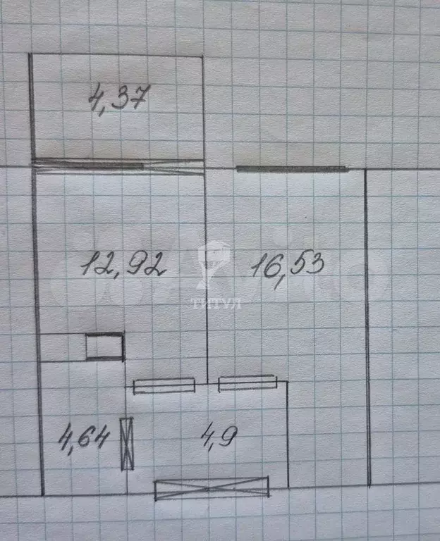 1-к. квартира, 40 м, 4/20 эт. - Фото 0