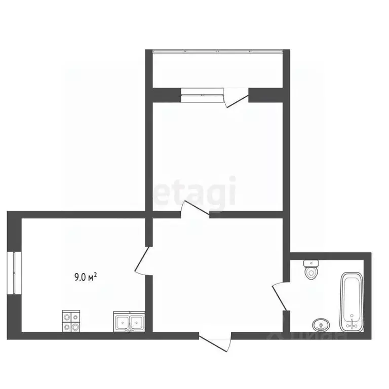 2-к кв. Алтайский край, Новоалтайск ул. Космонавтов, 20 (54.0 м) - Фото 2