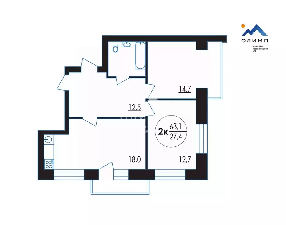 2-к кв. Вологодская область, Вологда Технический пер., 54А (102.0 м) - Фото 2