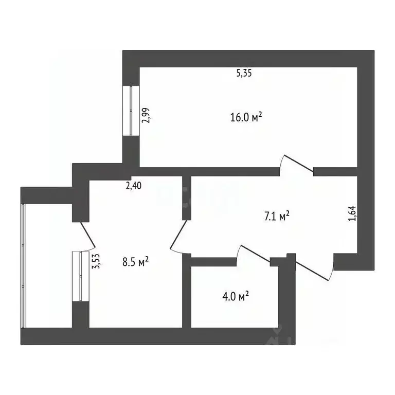 1-к кв. Амурская область, Благовещенск ул. Василенко, 3/2 (39.0 м) - Фото 2
