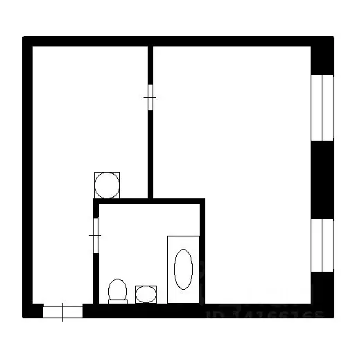 1-к кв. Тульская область, Тула ул. Кауля, 51к2 (22.0 м) - Фото 2