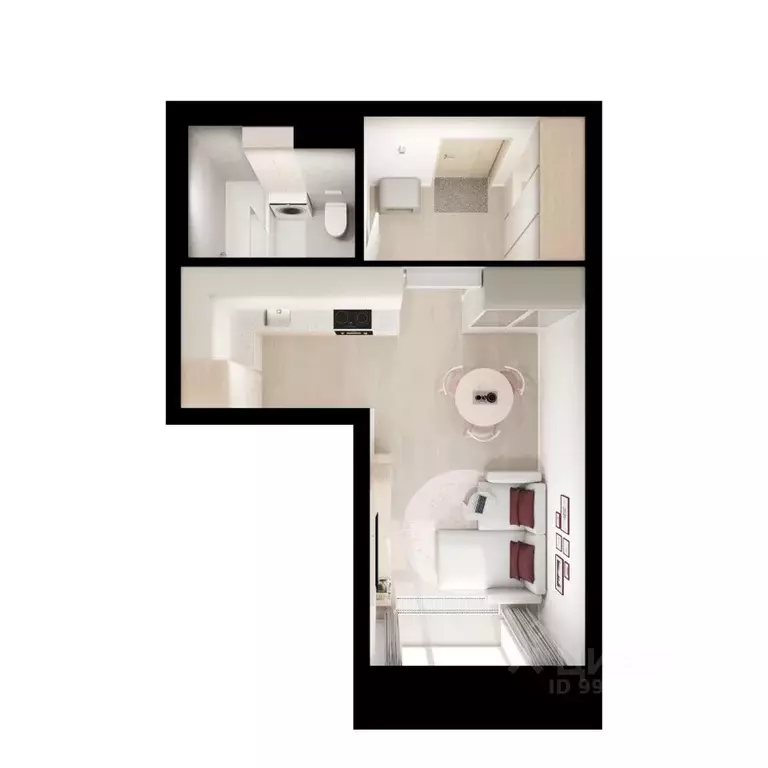 Студия Москва Ильменский проезд, 11С4 (28.3 м) - Фото 0