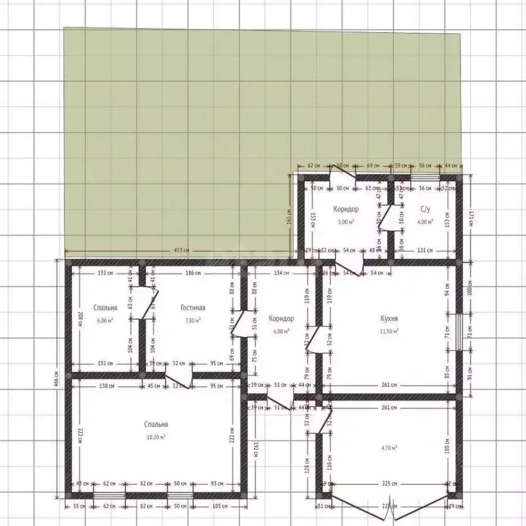 Дом в Адыгея, Майкопский район, пос. Тульский ул. Гагарина (58 м) - Фото 2