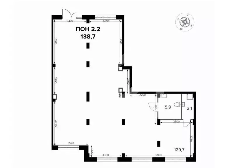 Торговая площадь в Московская область, Ленинский городской округ, д. ... - Фото 2