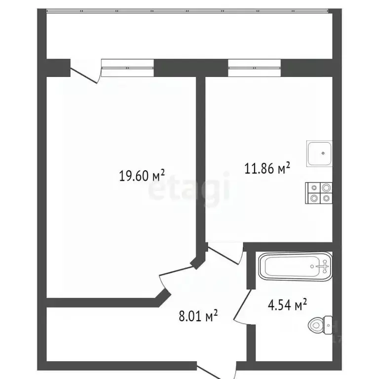 1-к кв. Брянская область, Брянск Советская ул., 74 (50.0 м) - Фото 1