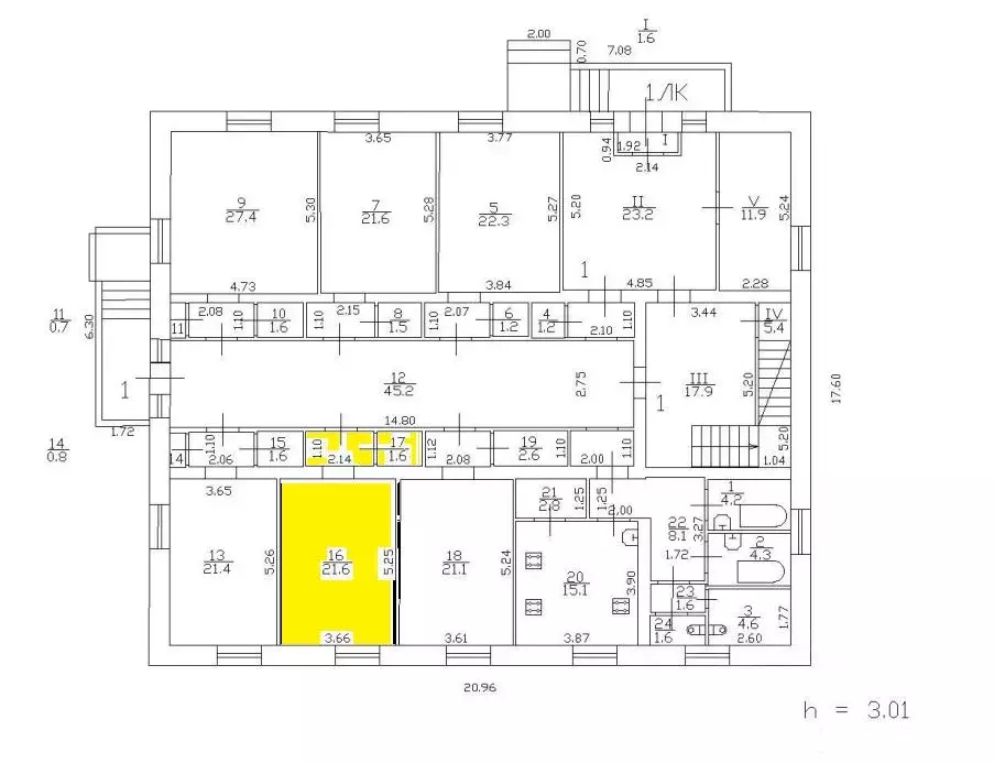 Комната Санкт-Петербург ул. Седова, 97К9 (21.1 м) - Фото 2