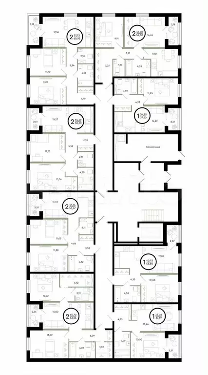 1-к. квартира, 37,6 м, 1/4 эт. - Фото 0
