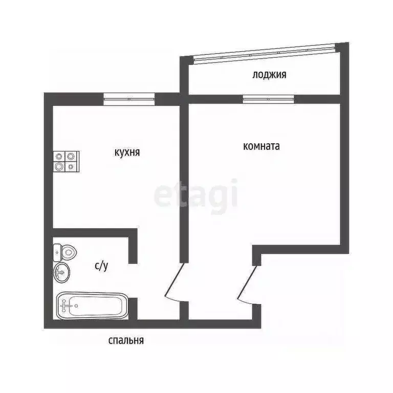 1-к кв. Курганская область, Курган Заозерный жилрайон, 7-й мкр, 9 ... - Фото 1