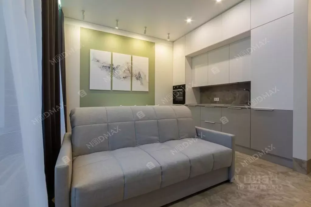 Студия Санкт-Петербург ул. Александра Матросова, 1 (33.0 м) - Фото 2