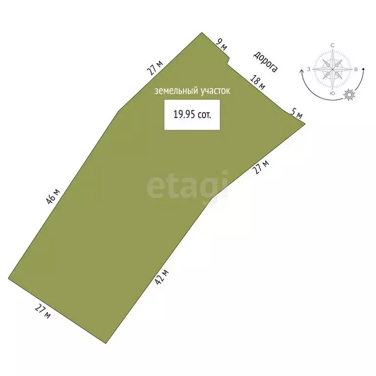 Дом в село Сосновка, Новая улица (30.5 м) - Фото 1