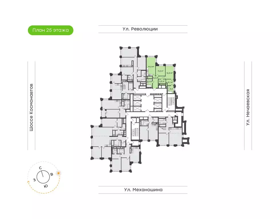 2-комнатная квартира: Пермь, улица Механошина, 16 (72.3 м) - Фото 1