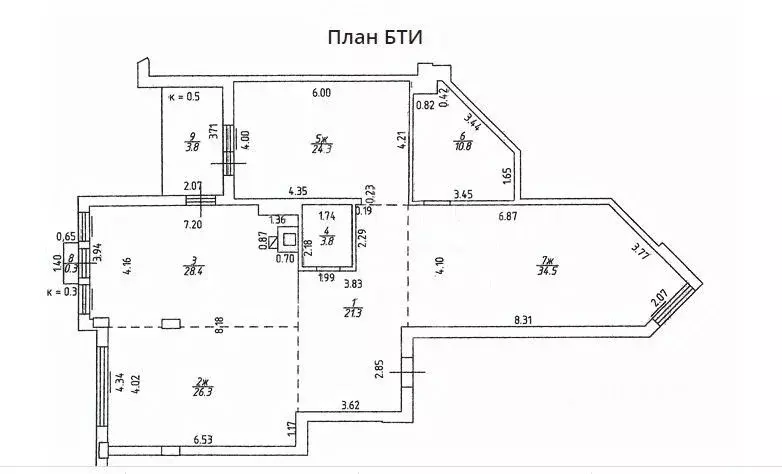 3-к кв. Калининградская область, Калининград Красная ул., 63А (153.5 ... - Фото 2
