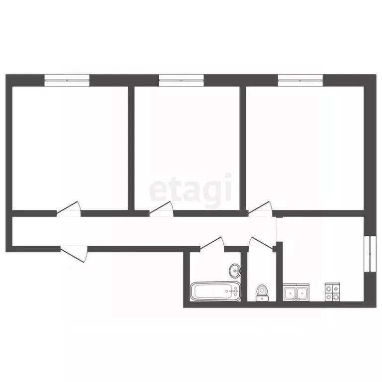 Комната Московская область, Долгопрудный Якорная ул., 4 (20.4 м) - Фото 2
