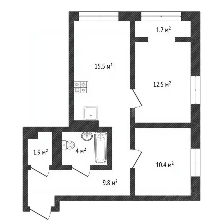 3-к кв. Нижегородская область, Нижний Новгород д. Анкудиновка, ул. ... - Фото 2