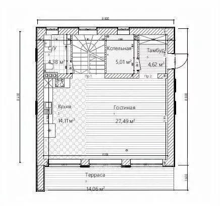 Дом в Пермский край, Пермский муниципальный округ, д. Луговая ... - Фото 0