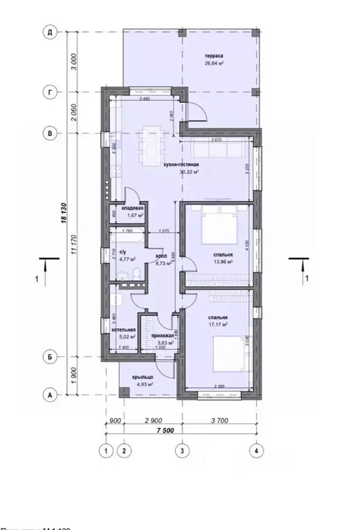 Дом в Калининградская область, Гурьевский муниципальный округ, пос. ... - Фото 2