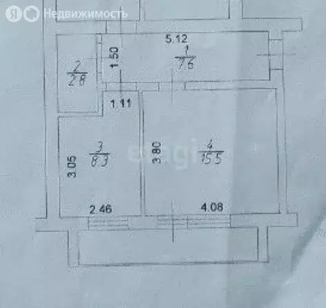 1-комнатная квартира: деревня Старая Пристань, улица Васильева, 1А ... - Фото 1