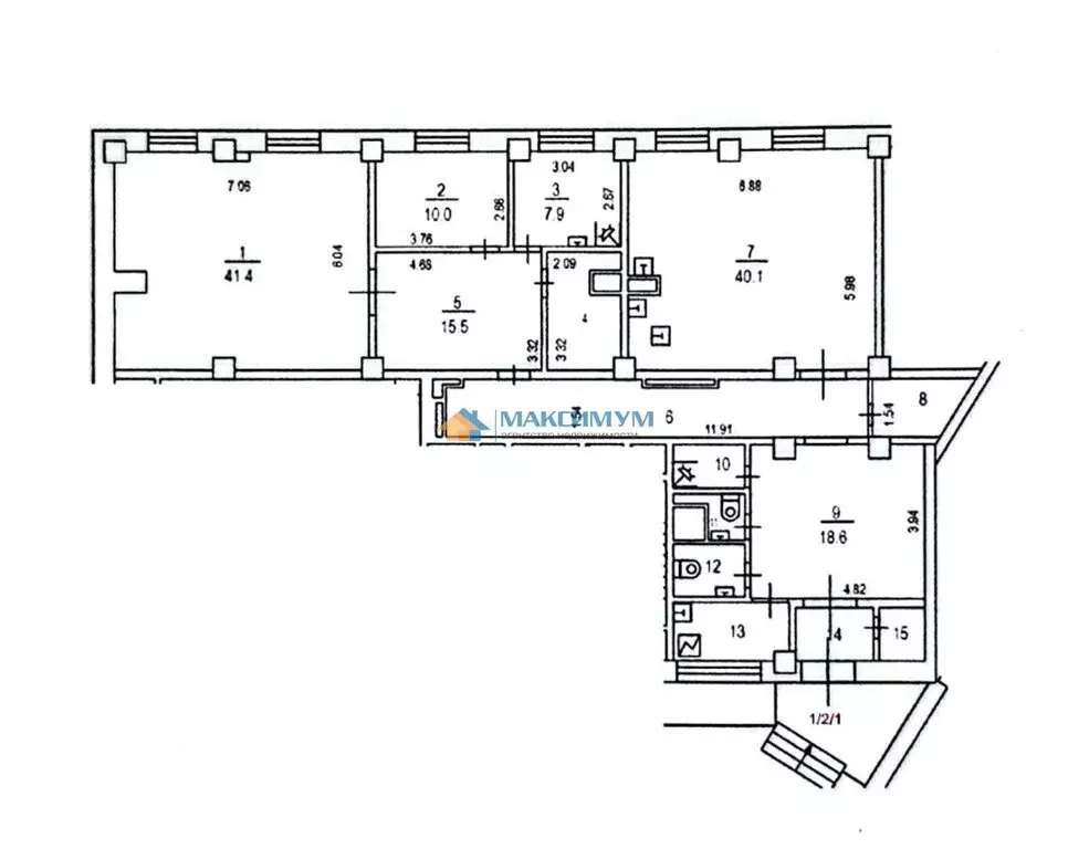 Помещение свободного назначения (187.5 м) - Фото 0