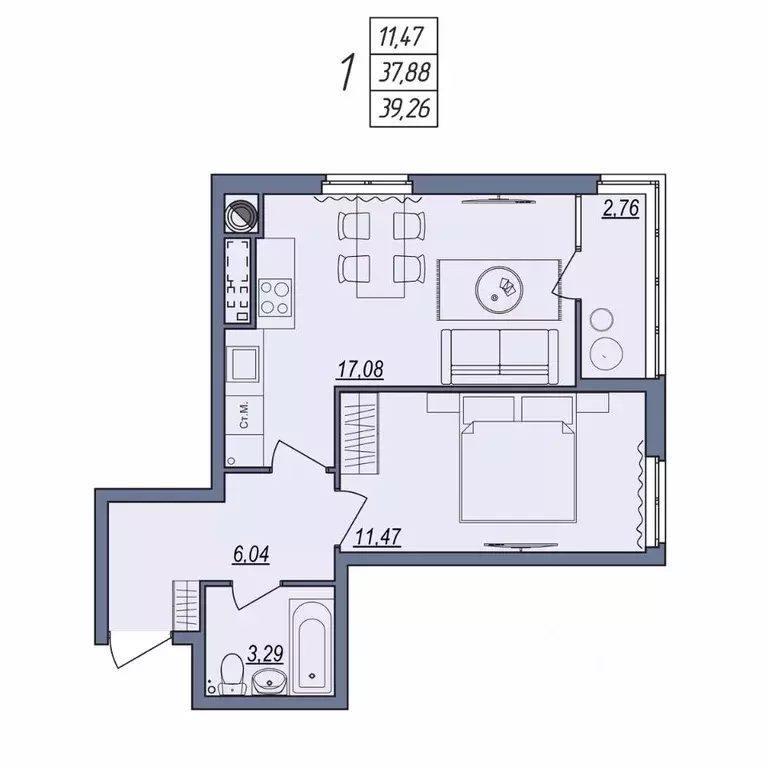 1-к кв. Волгоградская область, Волгоград ул. Тракторостроителей, 31/1 ... - Фото 0