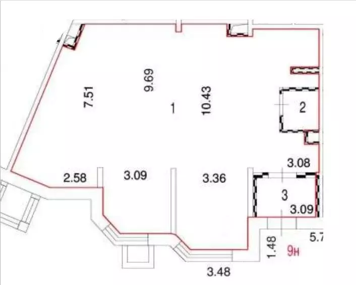 Помещение свободного назначения в Москва 6-я Радиальная ул., 3к11 (115 ... - Фото 2