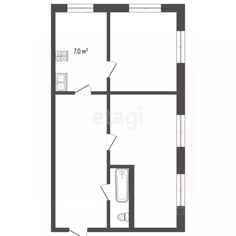 2-к кв. Владимирская область, Муром Юбилейная ул., 2 (37.4 м) - Фото 1