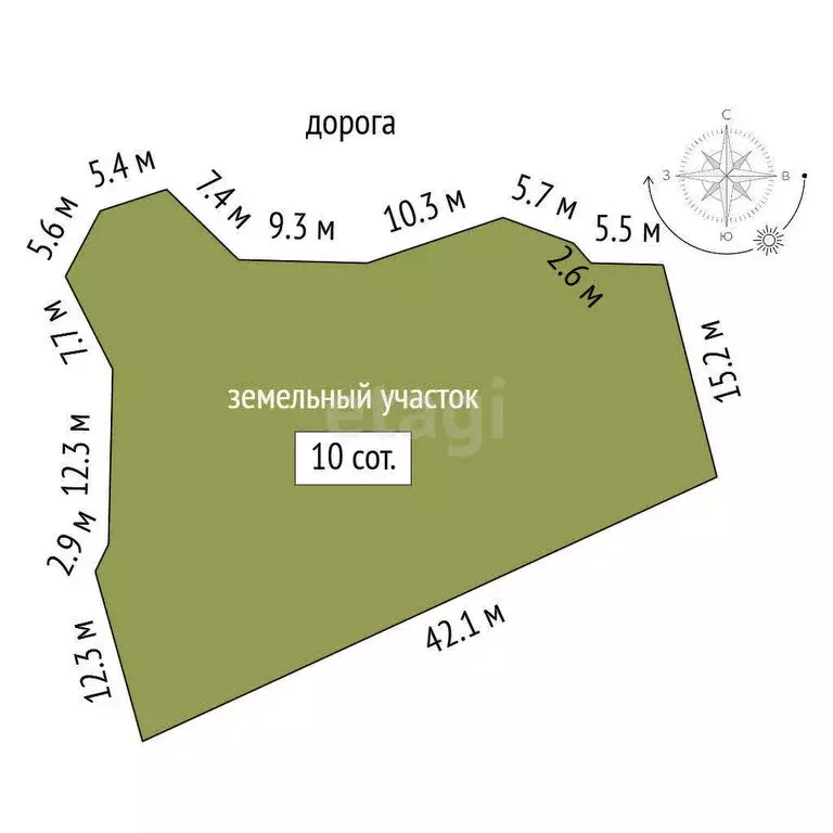 Участок в Республика Крым, муниципальный округ Алушта, посёлок Чайка, ... - Фото 1