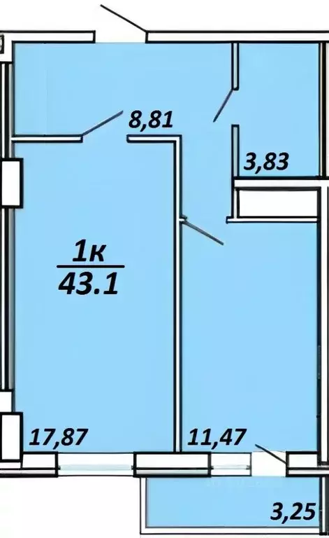 1-к кв. Краснодарский край, Краснодар Музыкальный мкр, ул. Имени ... - Фото 1