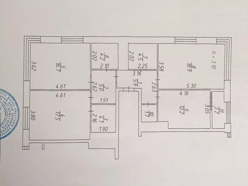 Квартира, 3 комнаты, 93 м - Фото 0