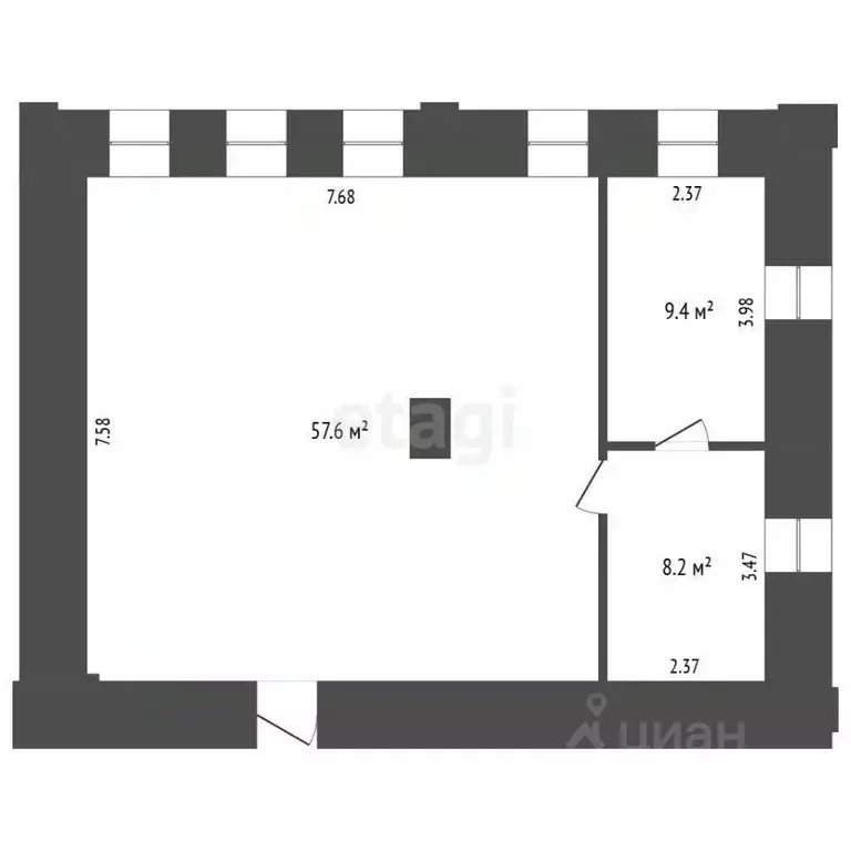 Помещение свободного назначения в Вологодская область, Грязовец ул. ... - Фото 2