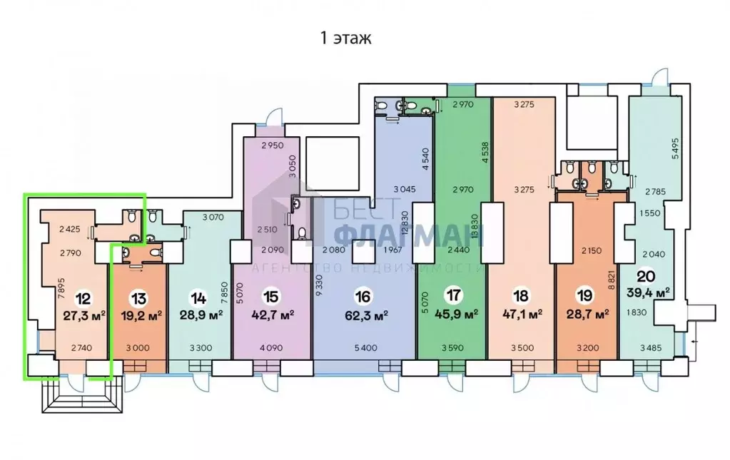 Помещение свободного назначения в Москва Ленинский просп., 70/11 (27 ... - Фото 2