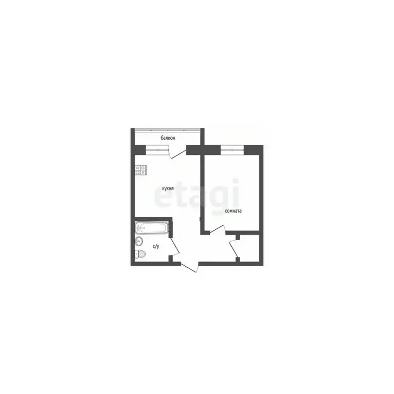 1-к кв. Курганская область, Курган Солнечный бул., 15к1 (38.3 м) - Фото 2