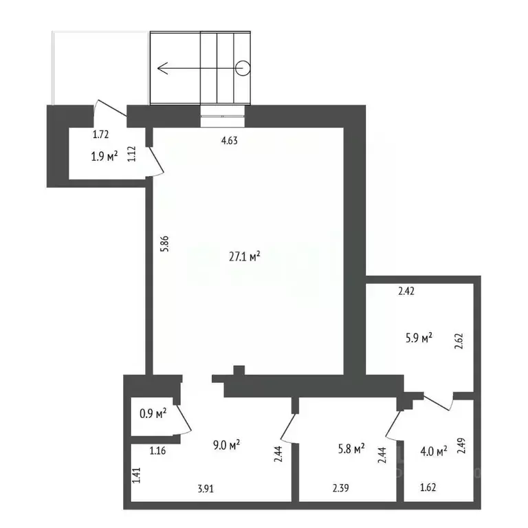 Помещение свободного назначения в Тюменская область, Тюмень Заречный ... - Фото 1