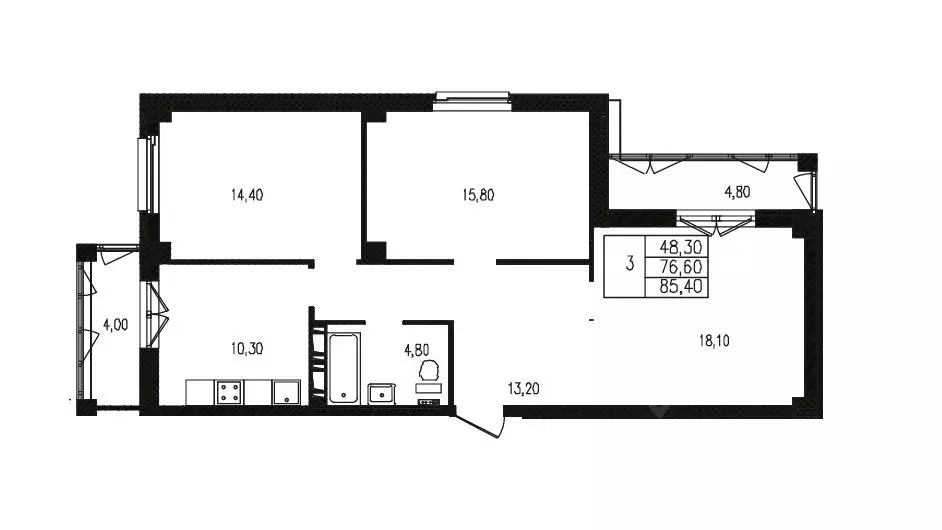 Свободной планировки кв. Волгоградская область, Волгоград 131-й мкр, ... - Фото 1