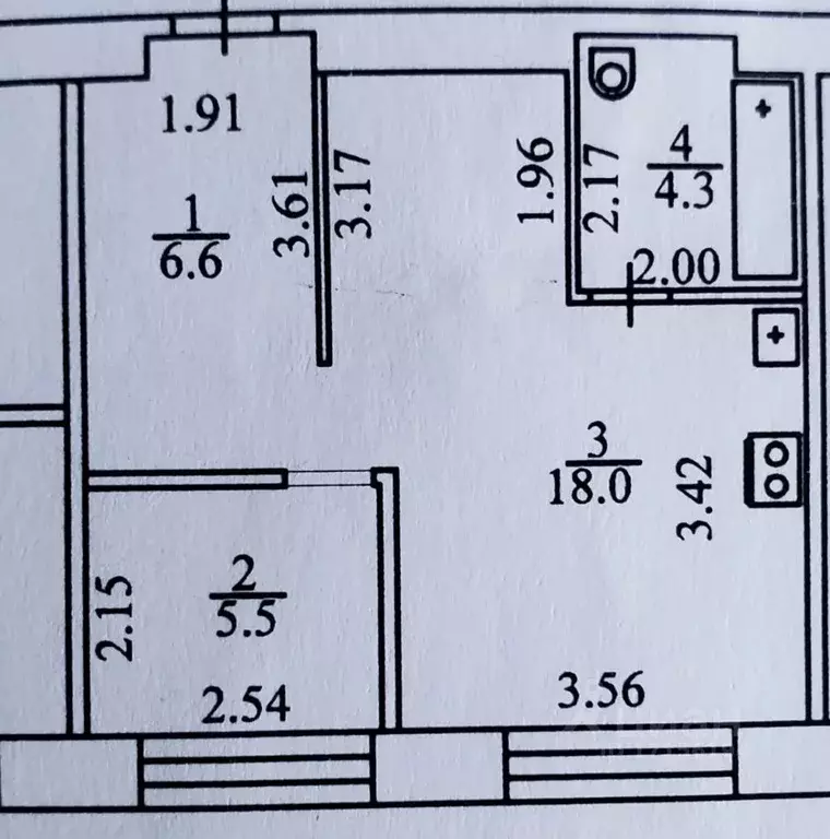 1-к кв. Тюменская область, Тюмень ул. Котовского, 8А (34.4 м) - Фото 2