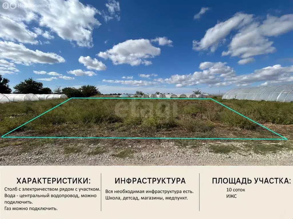 Участок в Азовское, Весенняя улица (10 м) - Фото 0