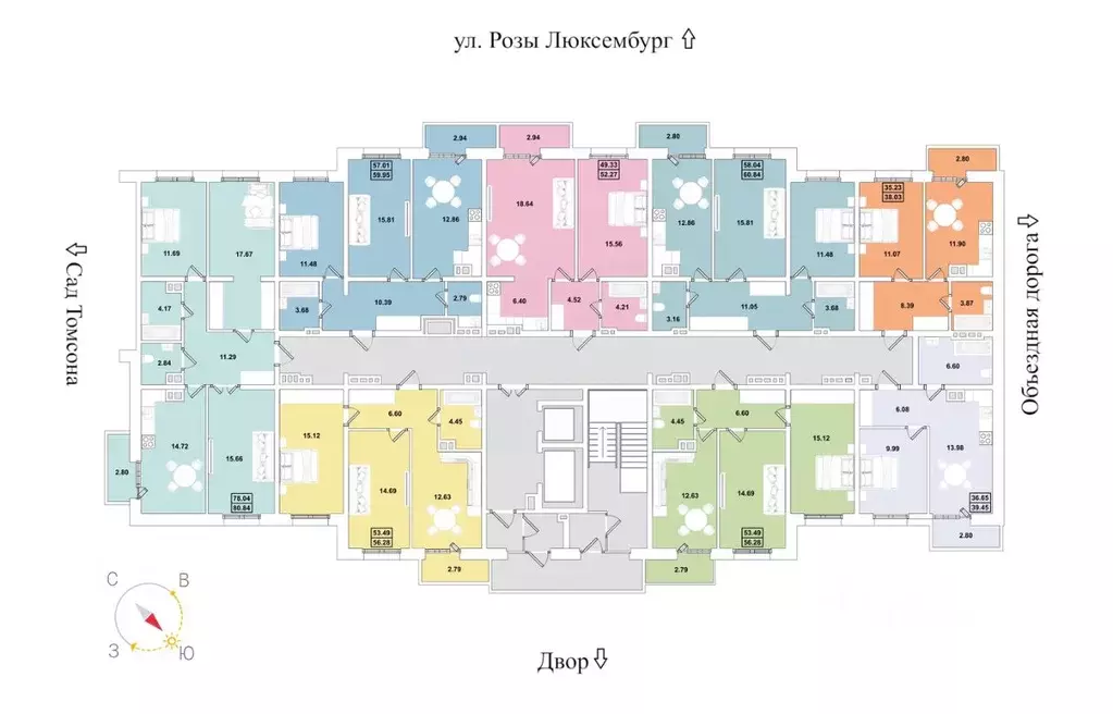 2-к кв. Иркутская область, Иркутск Ново-Ленино мкр,  (56.28 м) - Фото 2