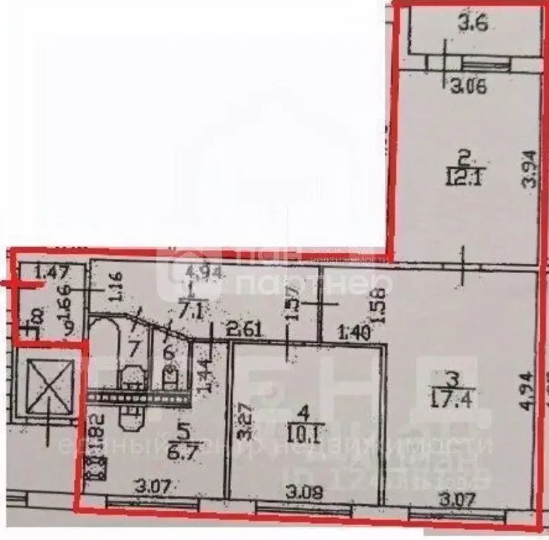 3-к кв. Санкт-Петербург Софийская ул., 51 (59.0 м) - Фото 1