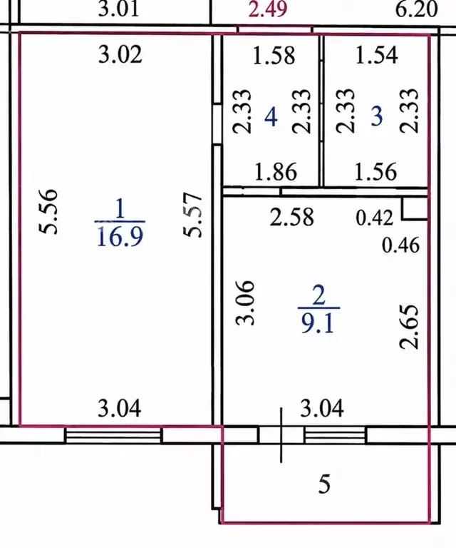 1-к кв. Чувашия, Чебоксары бул. Солнечный, 6 (35.0 м) - Фото 2