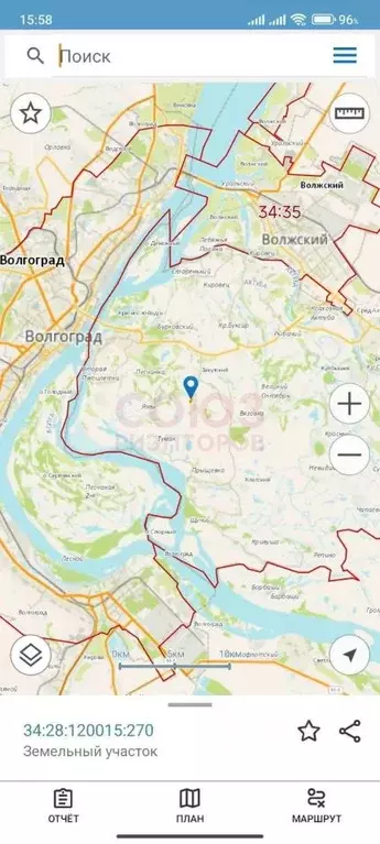 Участок в Волгоградская область, Среднеахтубинский район, Фрунзенское ... - Фото 1