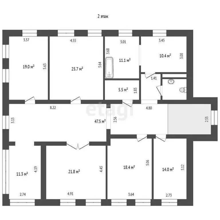 Дом в Вологда, Благовещенская улица (767 м) - Фото 1