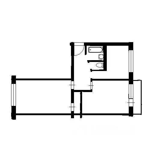 2-к кв. Санкт-Петербург Лужская ул., 14К3 (46.0 м) - Фото 1