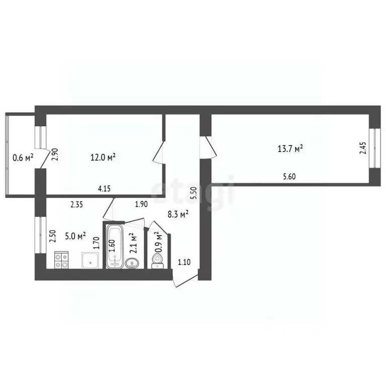 2-к кв. Мордовия, Саранск ул. Комарова, 11 (42.0 м) - Фото 2