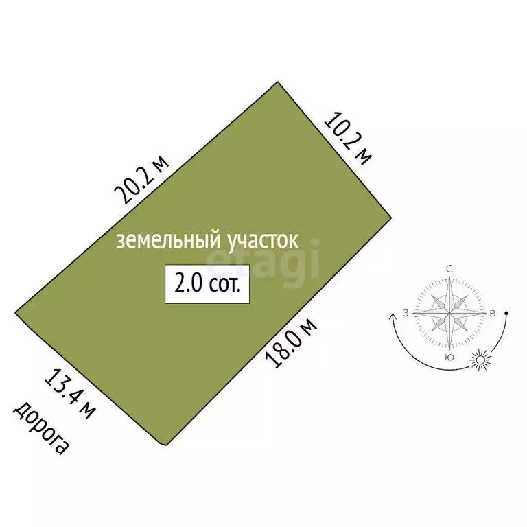 Участок в Эльбрусский район, село Тегенекли (2.01 м) - Фото 1