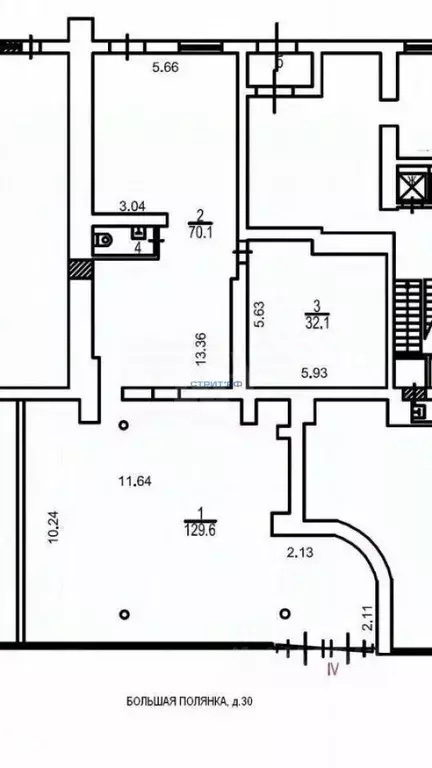 Торговая площадь в Москва ул. Большая Полянка, 30 (235 м) - Фото 2