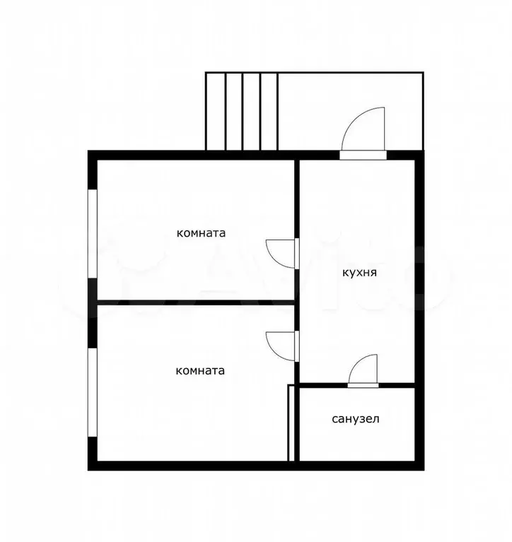 2-к. квартира, 37 м, 1/5 эт. - Фото 0