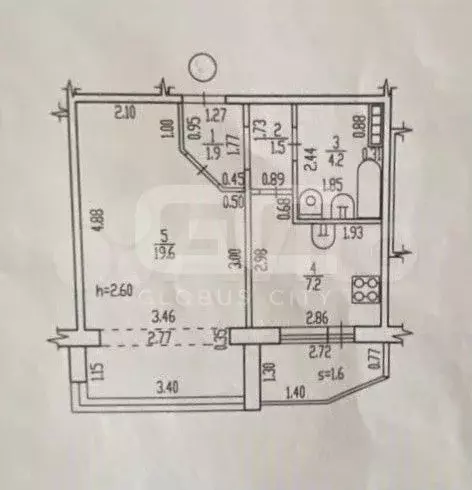 1-к. квартира, 34,4 м, 8/10 эт. - Фото 0