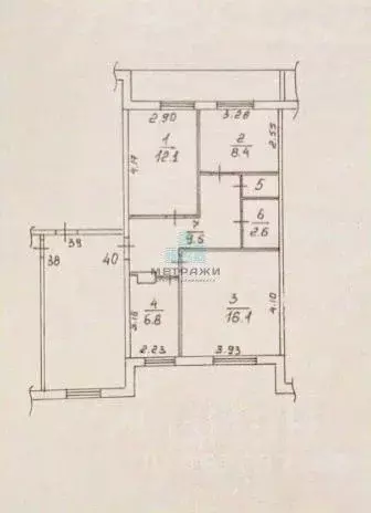 3-к кв. Калужская область, Киров ул. Жмакина, 49 (60.0 м) - Фото 2
